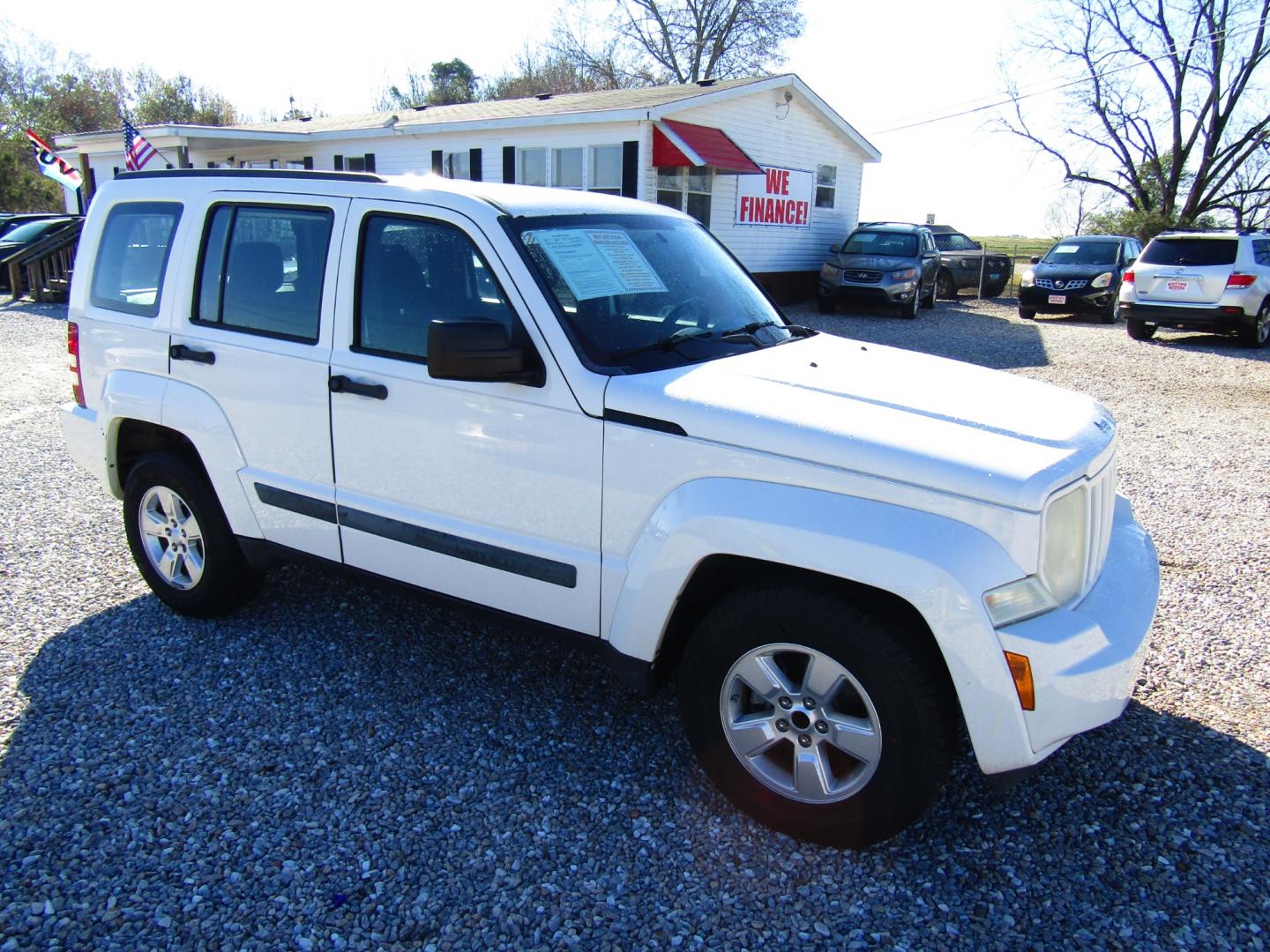 2010 WHITE Jeep Liberty Sport 2WD (1J4PP2GK3AW) with an 3.7L V6 SOHC 12V engine, Automatic transmission, located at 15016 S Hwy 231, Midland City, AL, 36350, (334) 983-3001, 31.306210, -85.495277 - Photo#0